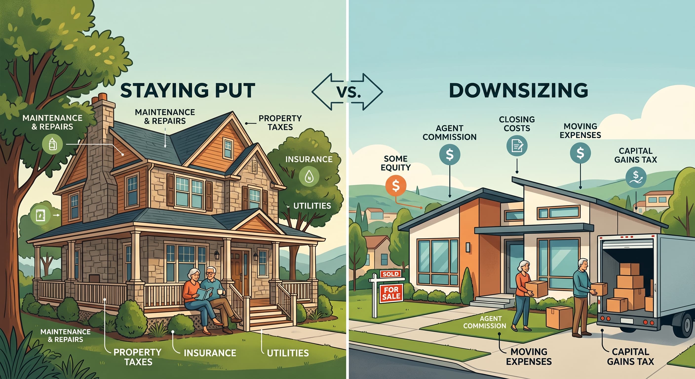 Downsizing vs. Staying Put: The Real Financial Comparison