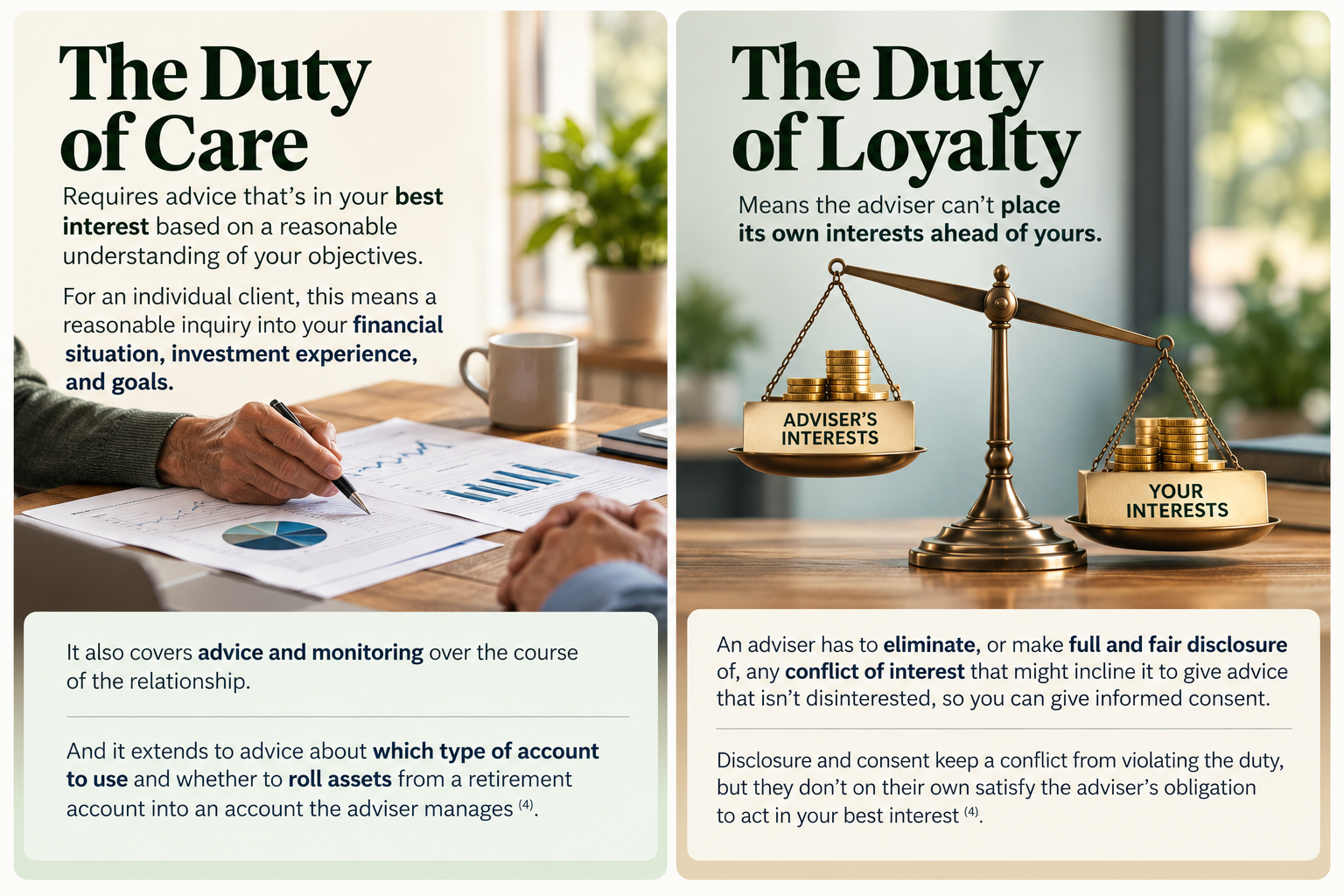 The fiduciary duties of care and loyalty
